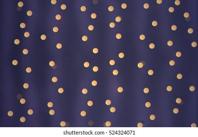 Bokeh christmas lights. Vector bokeh lights. Abstract garland bokeh. Vector garland lights.