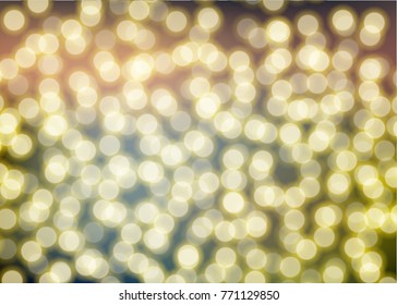 Bokeh circle blurred