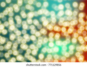 Bokeh circle blurred