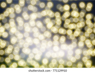 Bokeh circle blurred