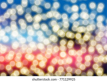 Bokeh circle blurred
