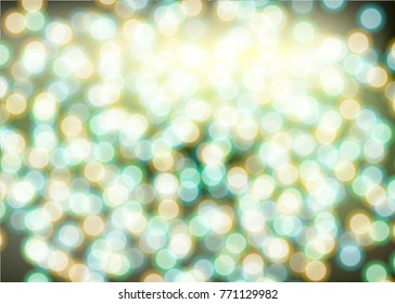 Bokeh circle blurred