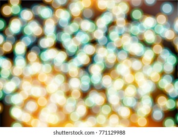 Bokeh circle blurred