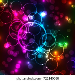 Bokeh Circles Abstract Background Vector Graphic