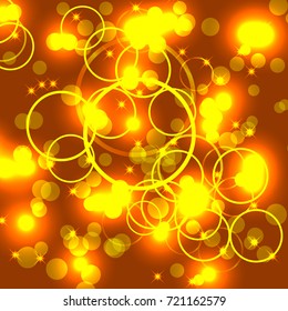 Bokeh Circles Abstract Background Vector Graphic