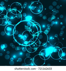 Bokeh Circles Abstract Background Vector Graphic