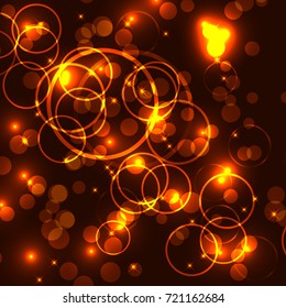 Bokeh Circles Abstract Background Vector Graphic