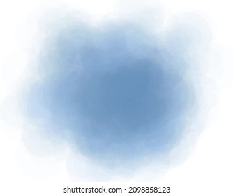 bokeh cloud vector, blue bokeh effect, white background blue vector