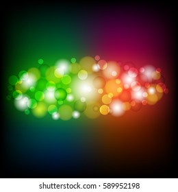 bokeh color. vector, illustration