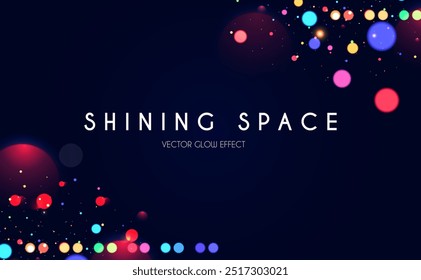 Bokeh efeito de luz colorida. Design de luz de desfoque. Confetti e feriado fogos de artifício efeito de cor do arco-íris. Desenho de festa de Natal