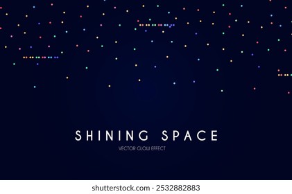 Bokeh colorful light effect. Blur light design. Confetti and holiday firecracker rainbow color effect. Christmas party design
