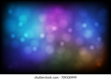 bokeh in dark background.