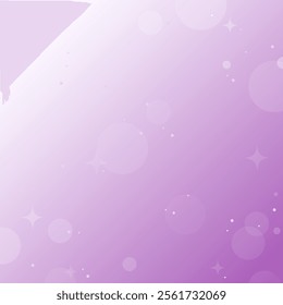 Bokeh effect. Abstract purple gradient background with blurred lights and stars. Vector illustration for presentation, poster, banner.