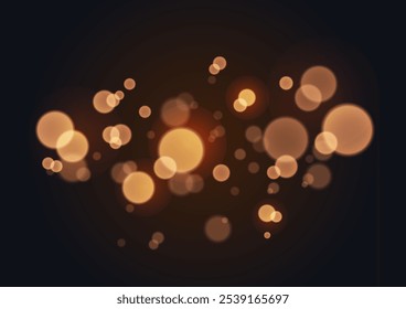 Efecto Bokeh, Formas circulares borrosas, efecto de luz abstracta