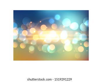 A bokeh effect in bright colors