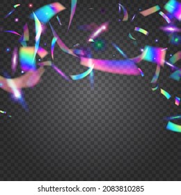 Bokeh-Effekt. Laser feiert Wallpaper. Holografische Falten. Karneval Tinsel. Glamour Art. Rosa Disco Glitter. Webpunk-Folie. Schlaues Design. Purple-Bokeh-Effekt