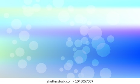 Bokeh effect light blue background. Soft nature pastel sky gradient. Sunlight bokeh soft blue holography. Summer trendy sea backdrop. Bokeh effect soft light hologram. Blurred gradient holography sky.