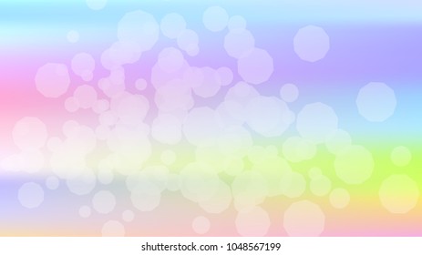 Bokeh effect light blue background. Soft nature pastel sky gradient. Sunlight bokeh soft blue holography. Summer trendy sea backdrop. Bokeh effect soft light hologram. Blurred gradient holography sky.