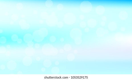 Bokeh effect light blue background. Soft nature pastel sky gradient. Sunlight bokeh soft blue holography. Summer trendy sea backdrop. Bokeh effect soft light hologram. Blurred gradient holography sky.