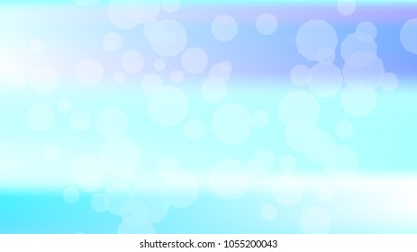 Bokeh effect light blue background. Soft nature pastel sky gradient. Sunlight bokeh soft blue holography. Summer trendy sea backdrop. Bokeh effect soft light hologram. Blurred gradient holography sky.