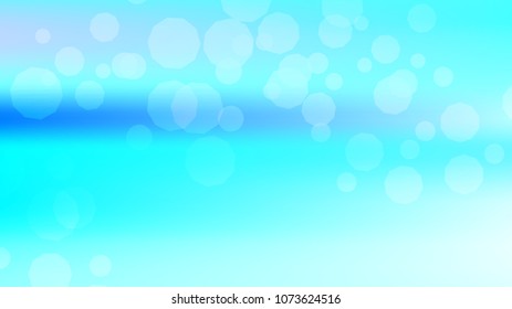Bokeh effect light blue background. Soft nature pastel sky gradient. Sunlight bokeh soft blue holography. Summer trendy sea backdrop. Bokeh effect soft light hologram. Blurred gradient holography sky.