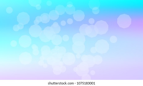 Bokeh effect light blue background. Soft nature pastel sky gradient. Sunlight bokeh soft blue holography. Summer trendy sea backdrop. Bokeh effect soft light hologram. Blurred gradient holography sky.