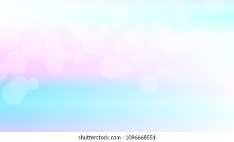 Bokeh effect light blue background. Soft nature pastel sky gradient. Sunlight bokeh soft blue holography. Summer trendy sea backdrop. Bokeh effect soft light hologram. Blurred gradient holography sky.