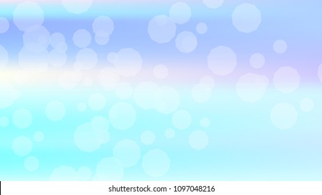 Bokeh effect light blue background. Soft nature pastel sky gradient. Sunlight bokeh soft blue holography. Summer trendy sea backdrop. Bokeh effect soft light hologram. Blurred gradient holography sky.