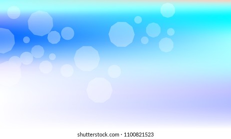 Bokeh effect light blue background. Soft nature pastel sky gradient. Sunlight bokeh soft blue holography. Summer trendy sea backdrop. Bokeh effect soft light hologram. Blurred gradient holography sky.