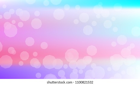 Bokeh effect light blue background. Soft nature pastel sky gradient. Sunlight bokeh soft blue holography. Summer trendy sea backdrop. Bokeh effect soft light hologram. Blurred gradient holography sky.