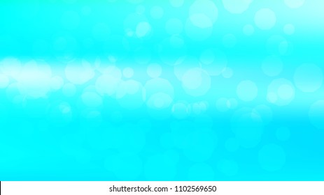 Bokeh effect light blue background. Soft nature pastel sky gradient. Sunlight bokeh soft blue holography. Summer trendy sea backdrop. Bokeh effect soft light hologram. Blurred gradient holography sky.