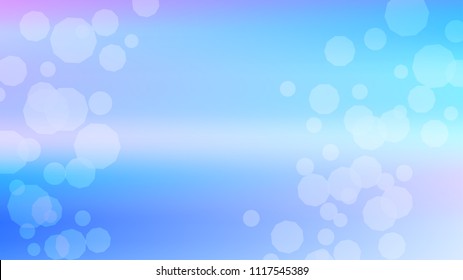 Bokeh effect light blue background. Soft nature pastel sky gradient. Sunlight bokeh soft blue holography. Summer trendy sea backdrop. Bokeh effect soft light hologram. Blurred gradient holography sky.