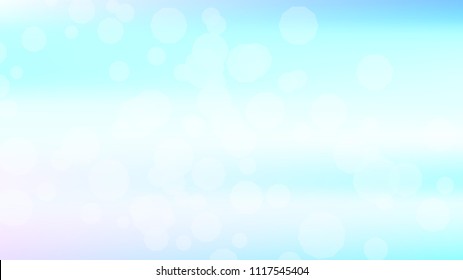 Bokeh effect light blue background. Soft nature pastel sky gradient. Sunlight bokeh soft blue holography. Summer trendy sea backdrop. Bokeh effect soft light hologram. Blurred gradient holography sky.