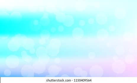 Bokeh effect light blue background. Soft nature pastel sky gradient. Sunlight bokeh soft blue holography. Summer trendy sea backdrop. Bokeh effect soft light hologram. Blurred gradient holography sky.