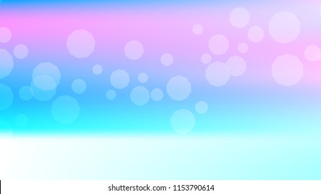 Bokeh effect light blue background. Soft nature pastel sky gradient. Sunlight bokeh soft blue holography. Summer trendy sea backdrop. Bokeh effect soft light hologram. Blurred gradient holography sky.