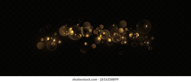 
Bokeh effect. Light effect. Golden light.