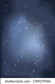 Bokeh effect on a gray-blue abstract background. Vector illustration.