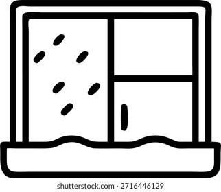 Efecto bokeh sobre la lluvia fuera del concepto de ventana de la sala de estar. Una toma desde el interior de una acogedora sala de estar captura el efecto bokeh de las gotitas de lluvia en la ventana. La cámara permanece estática enfatizando el confort y la calidez en el interior en comparación con el Clima lluvioso exterior. en Foto Stock Concepto, espacio de copia para publicidad o Anuncio con Foto Realista como detalle de alta calidad --ar 7:2