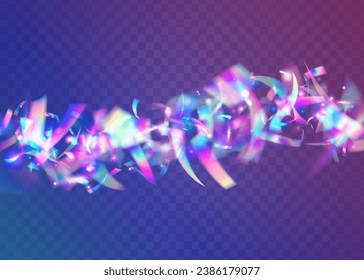 Bokeh Effect. Purple Disco Tinsel. Rainbow Texture. Fantasy Foil. Webpunk Art. Blur Realistic Sunlight. Retro Banner. Light Sparkles. Pink Bokeh Effect