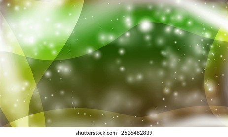 Fondo de Vector de efecto Bokeh Colorido verde