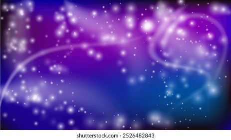 Fondo de Vector de efecto Bokeh Colorido azul violeta