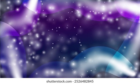 Fondo de Vector de efecto Bokeh Colorido azul  