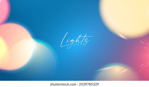 Efecto de luz Bokeh y fuegos artificiales. Brillante diseño de vacaciones y fiesta. Luz borrosa