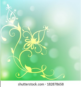 bokeh floral background