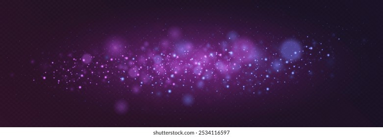 Bokeh glare light effect.  Glitter effect and flashes of light. Vector illustration EPS 10