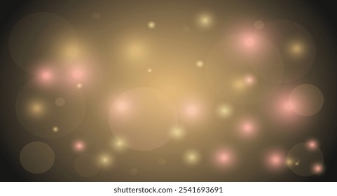 Bokeh. Fondo de brillo. Brillo sobre fondo negro. Gradiente. Anuncio. Luces. antecedentes Abstractas