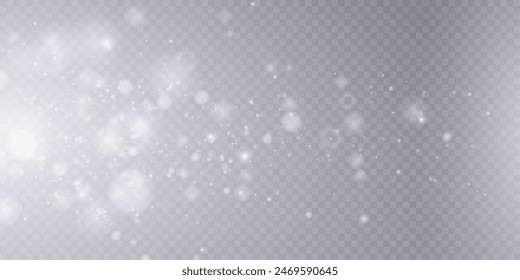 Bokeh glow background and sparkling flares, glowing background, background with bokeh light effect, shimmering glow with flares. Vector