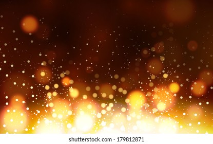 bokeh gold background