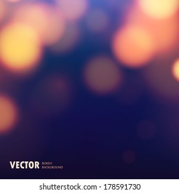 bokeh gold dark background