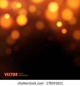 bokeh gold dark background
